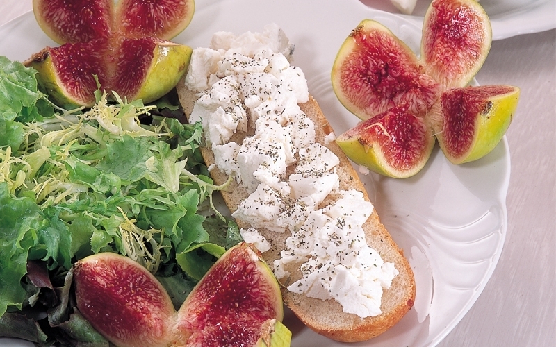 سندويش جبنة الماعز