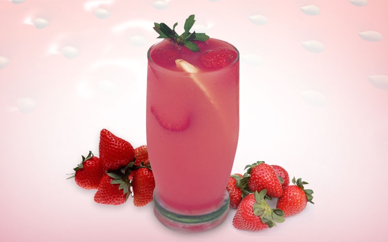 شراب الفراولة والموز