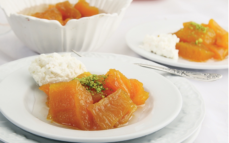 مربى اليقطين مع القشطة