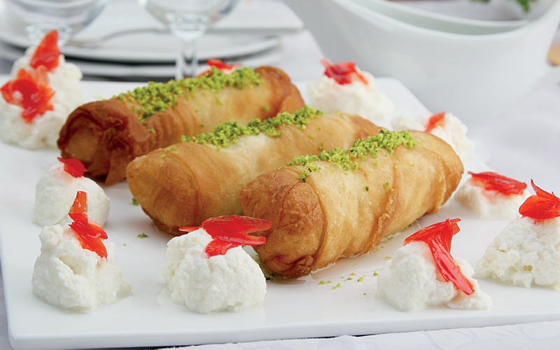 لفافات الكنافة بعجينة الفايلو