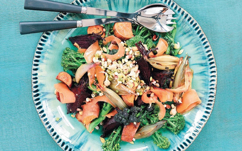 سلطة الأطعمة المشوية