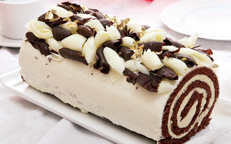 رولاد الشوكولا البيضاء