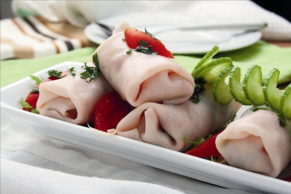 لفافات الحبش بالخضار