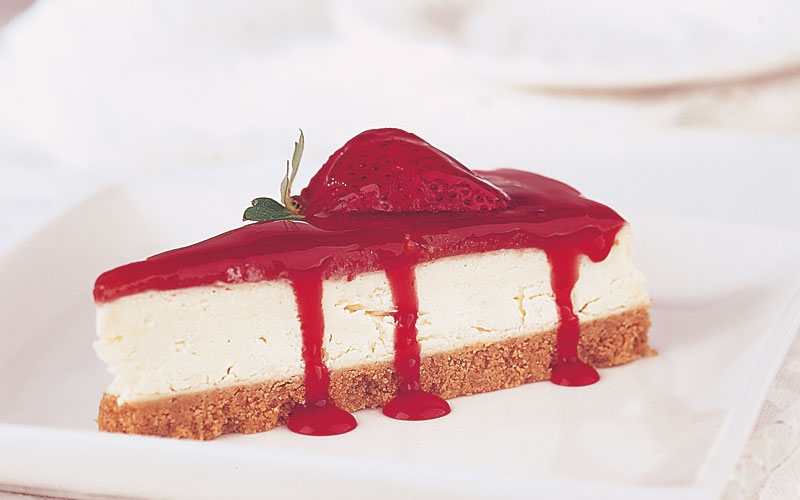 تشيزكايك بالفراولة