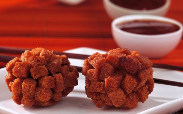 القريدس بمكعبات التوست