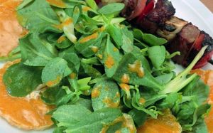 سلطة البقلة والبرتقال