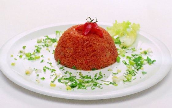 كبة البرغل بالبندورة (الطماطم)