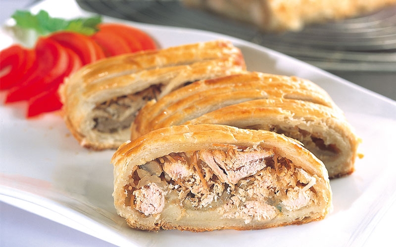 فطيرة جالوزي الدجاج