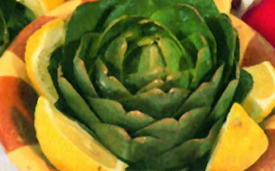 سلطة الأرضي شوكي (خرشوف) 