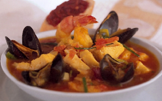 حساء ثمار البحر