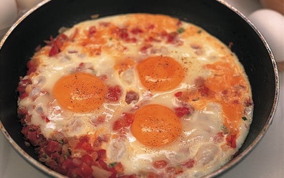 شكشوكة الطماطم (البندورة) بالبيض