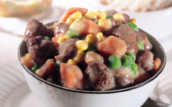 طبق الخضار مع كرات اللحم