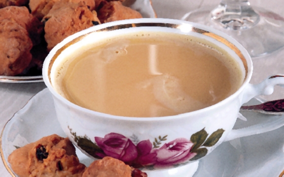 شاي بالحليب