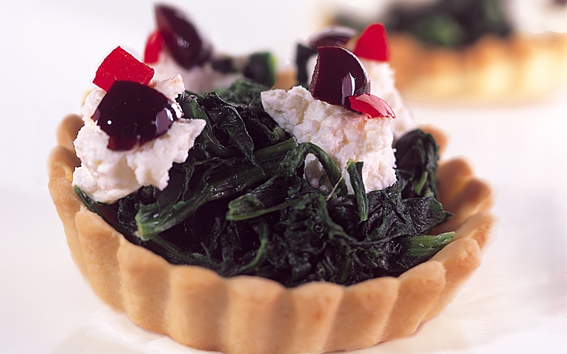 تورتة السبانخ وجبنة الفيتا