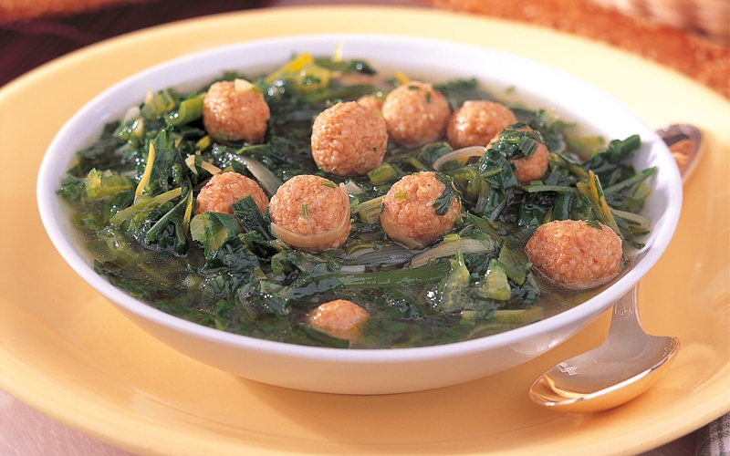 حساء بالحشائش