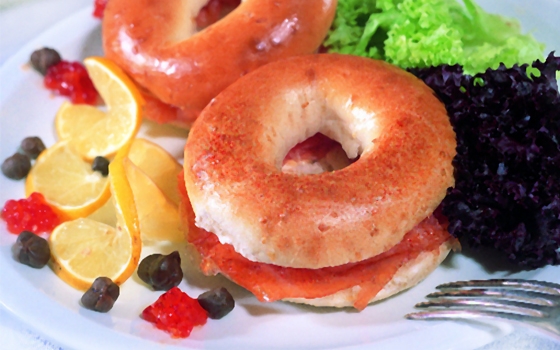 سندويش السلمون المدخن