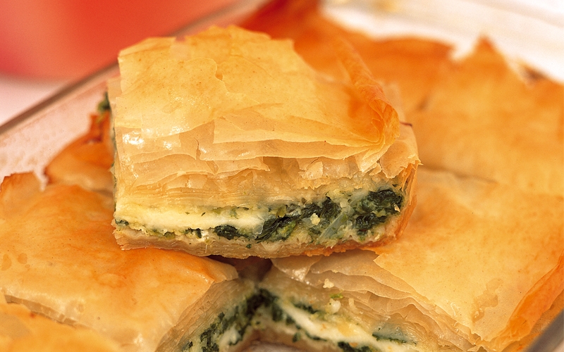 برك السبانخ بالجبنة