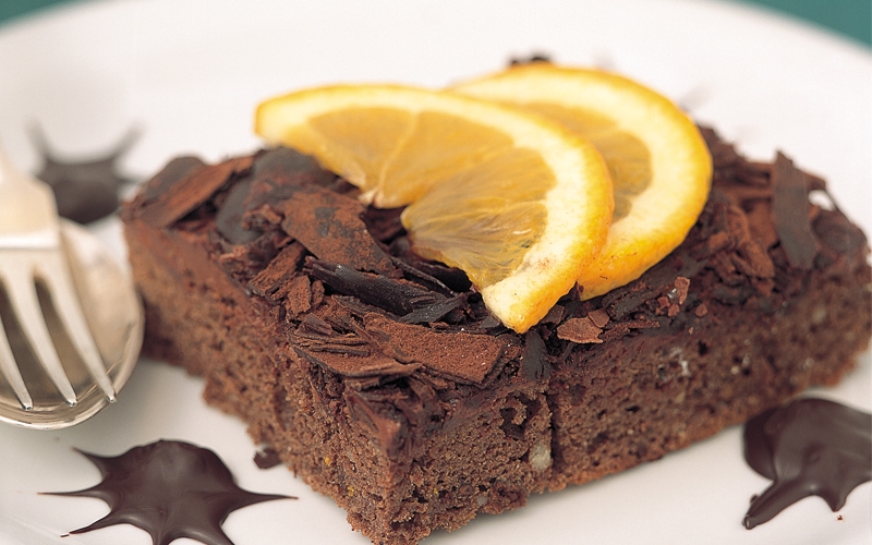 كعكة الشوكولاته والبرتقال