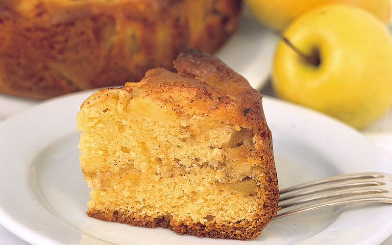 كعكة شرائح التفاح