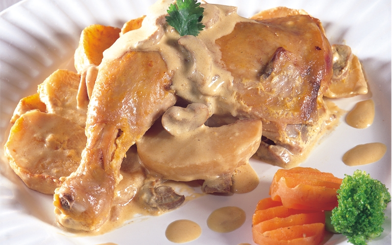 الدجاج مع المايونيز