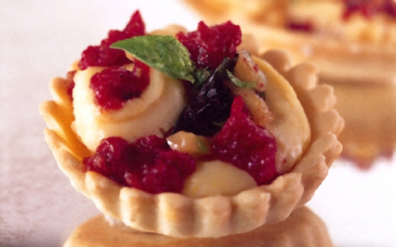 تورتة جبنة البري والبندورة المجففة