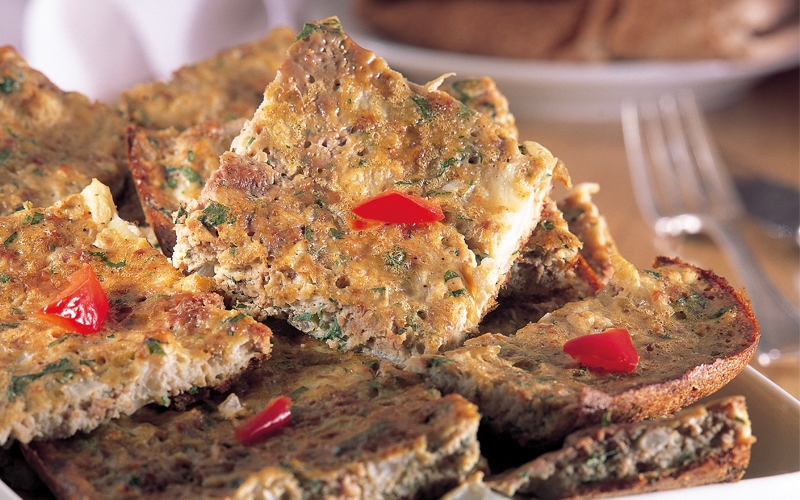 عجة القنبيط بالصينية