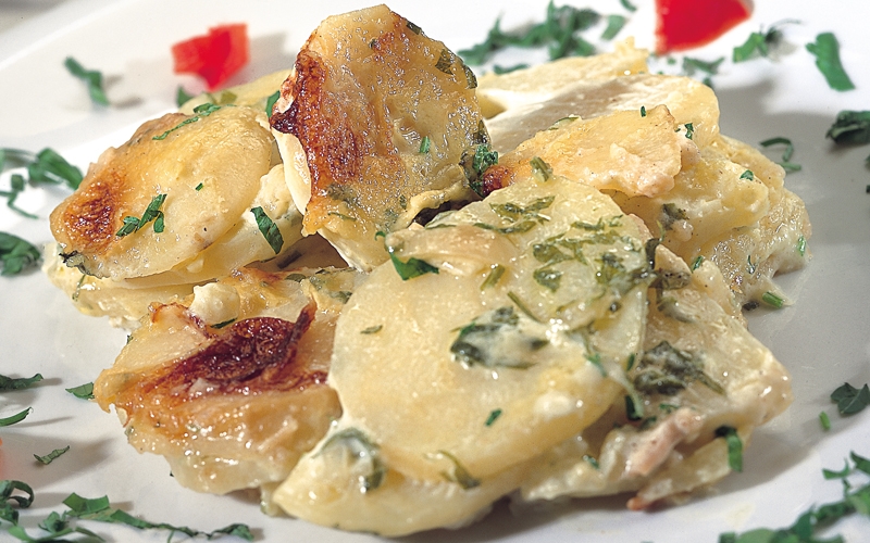 البطاطا بالقشدة