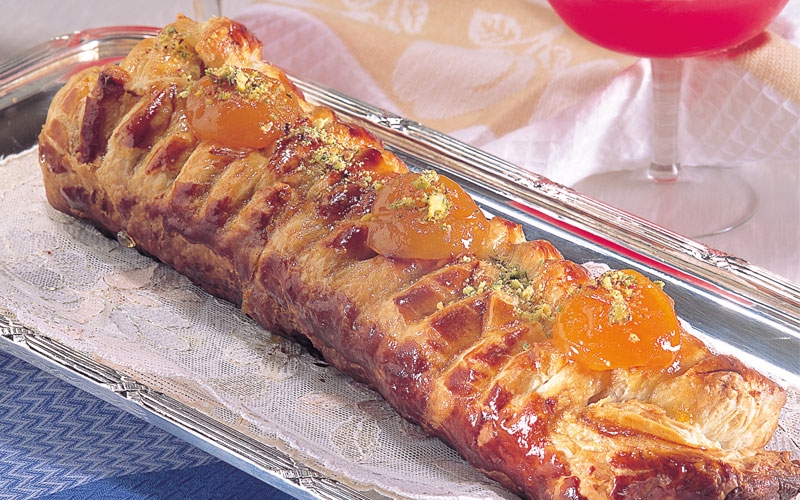 فطيرة باللوز والفستق