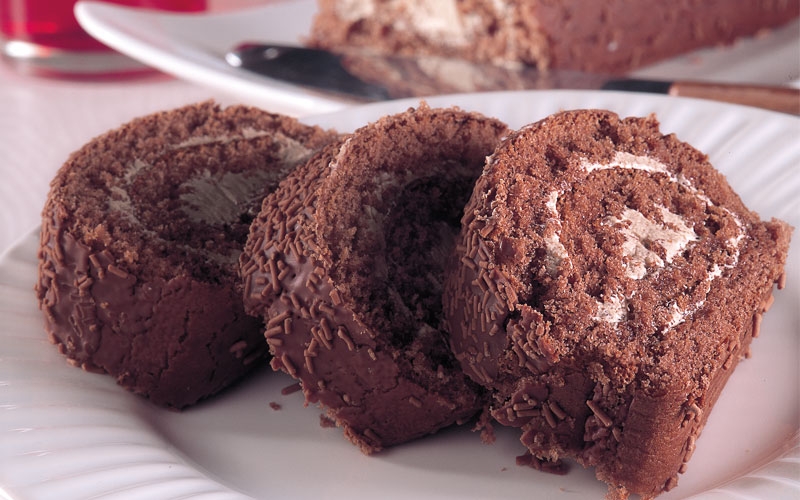 لفافة الشوكولا مع قشدة الموكا