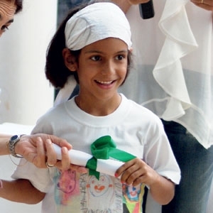 الطفلة دانييلا 	 التي تغلّبت على المرض بشجاعة...