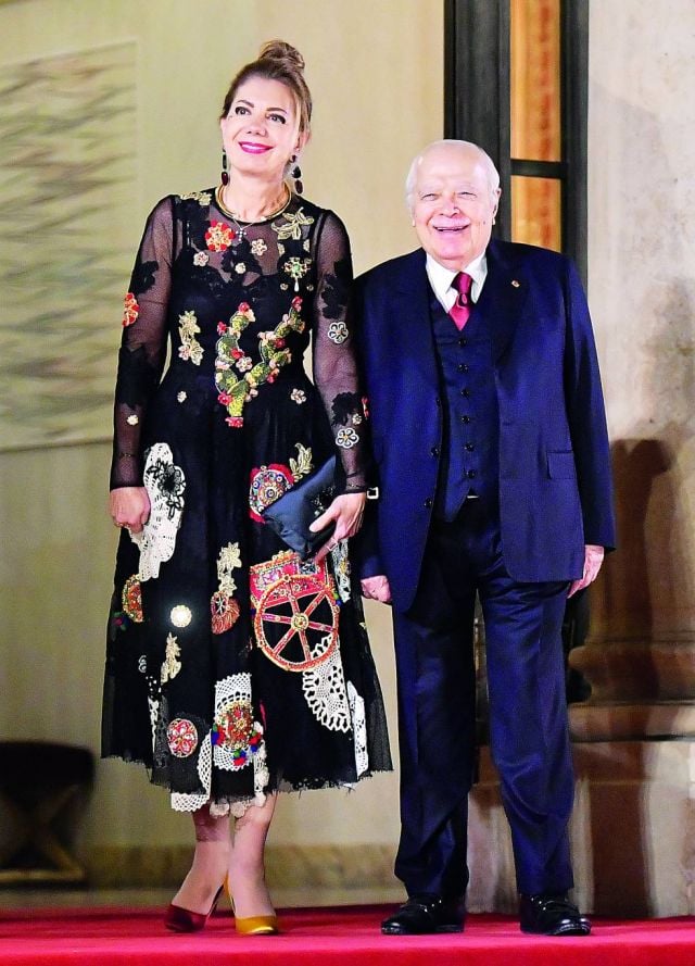 عصام فارس وزوجته هالا 