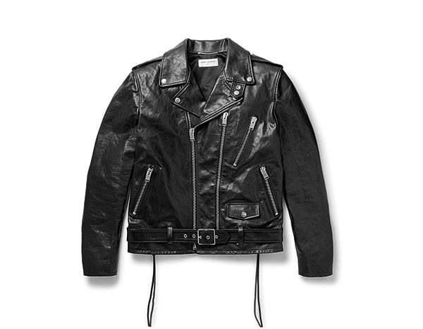 Saint Laurent Slim-Fit Leather Biker 