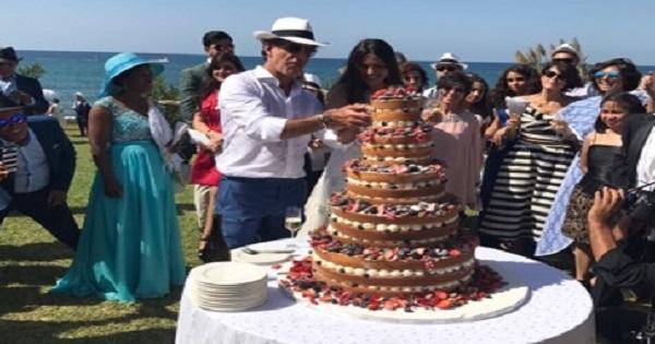 بالصور - ملكة جمال لبنان السابقة تحتفل بزفافها على البحر.. لن تتوقعوا بساطة إطلالتها