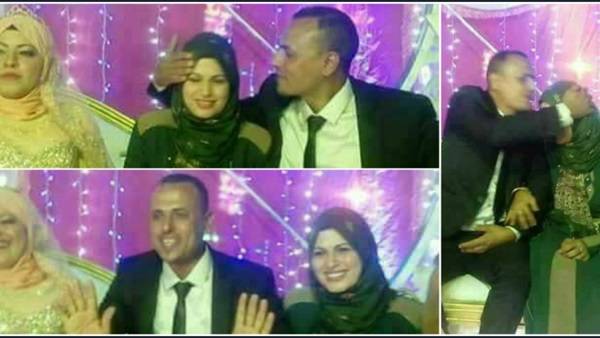 بالصور- زوجة تحضر حفل زفاف زوجها على عروسه الجديدة