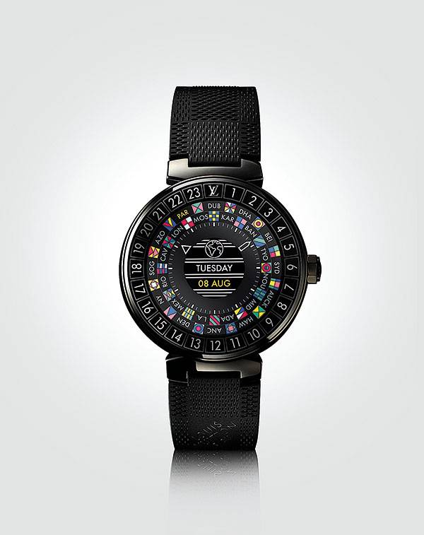 الساعة الذكية رفيقة المسافرين Tambour Horizon Connected Watch من Louis Vuitton