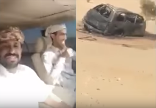 بالفيديو – سعوديان يوثقان تعرضهما لحادث سير مميت... شاهدوا آخر لحظاتهما
