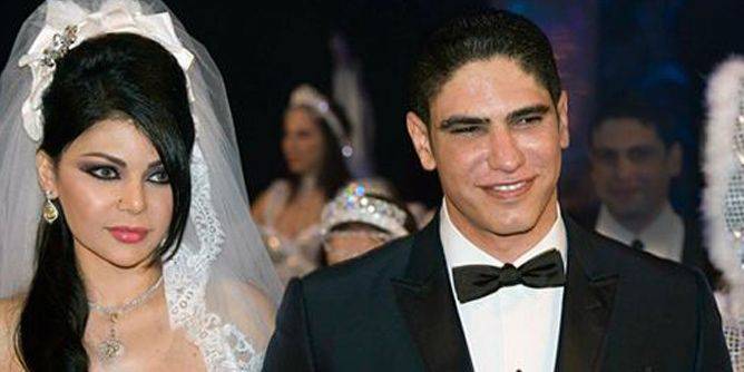 شاهدوا صورة نادرة لأحلام في زفاف هيفاء وهبي