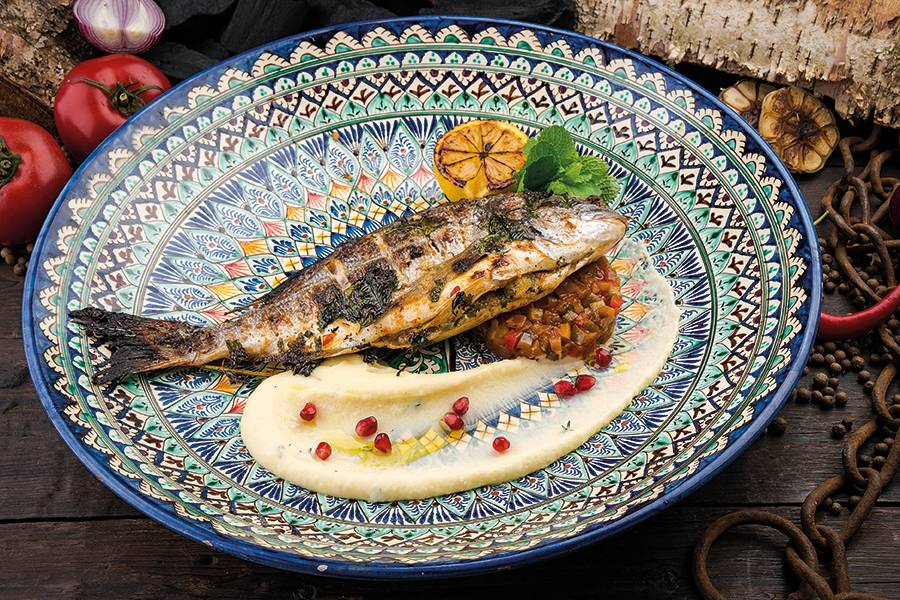 سمك سوبريم مشوي