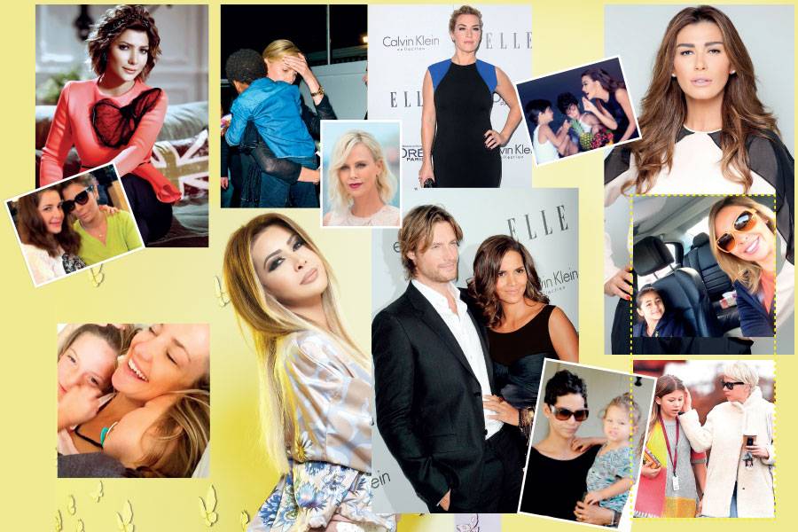 نجمات أمهات وآباء في وقت واحد