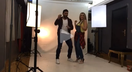 بالفيديو - حسن الرداد يرقص مع هنا الزاهد في الكواليس: 