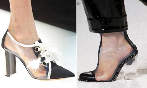 الأحذية الشفافة من أبرز صيحات ربيع وصيف 2018