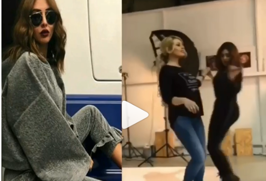 بالفيديو - مريم حسين ترقص مع صديقتها في احدث جلساتها التصويرية