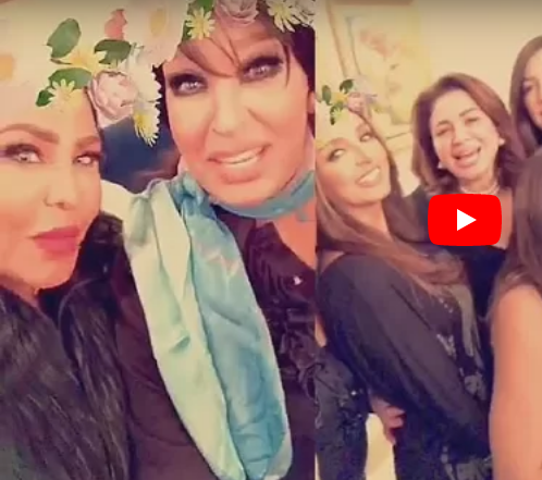 بالفيديو - أحلام تحتفل بميلاد انغام... ودينا ترقص