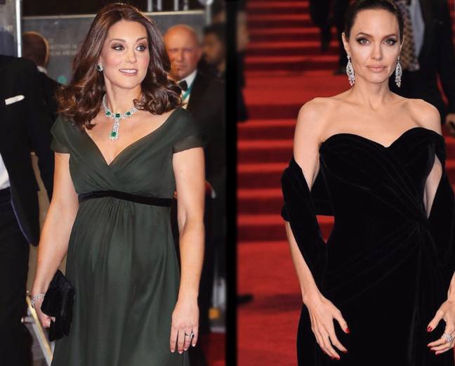شاهدوا أجمل إطلالات حفل BAFTA Awards 2018...أنجلينا جولي تبهر الجميع بأناقتها