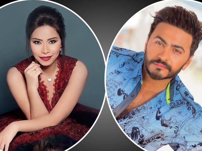 بالفيديو: ماذا فعل تامر حسني مع شيرين عبد الوهاب بحفلتهما بالسويد؟