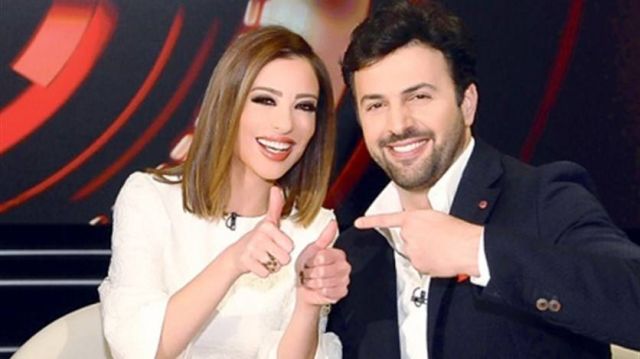 بالصور - عناق تيم حسن لوفاء الكيلاني يشعل الشبكات