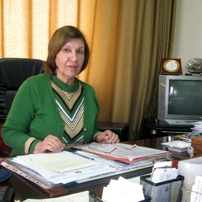 وزيرة الثقافة الفلسطينية سهام البرغوثي...