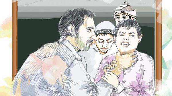 معلم أجنبي يخنق تلميذا في مدرسة بدبي