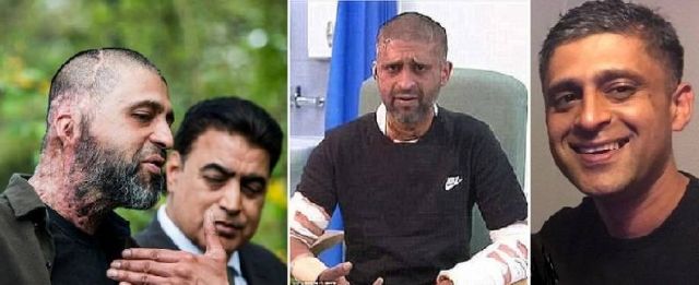 ابن عمها، قبل وبعد هجمة أسيدية، فقد معها السمع من احدى أذنيه، وتشوه معظم رقبته