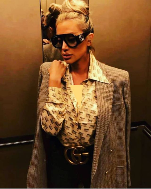 بالصور - مايا دياب بإطلالة من توقيع غوتشي لن تصدقي كم يبلغ ثمنها